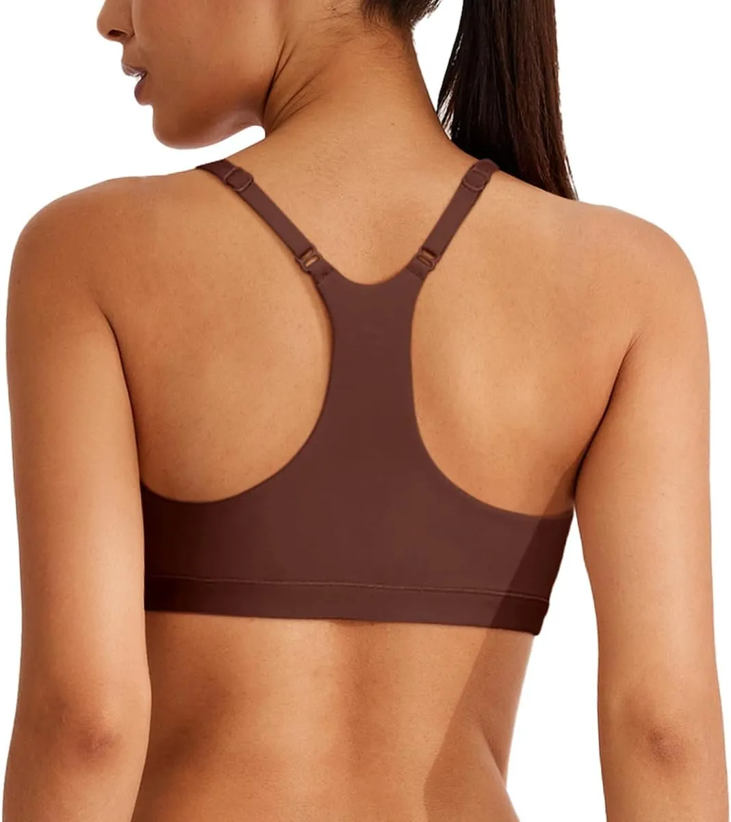 REORIA Women's Racerback Wireless No Padded Comfortable Sleep Bralettes Bras for Women