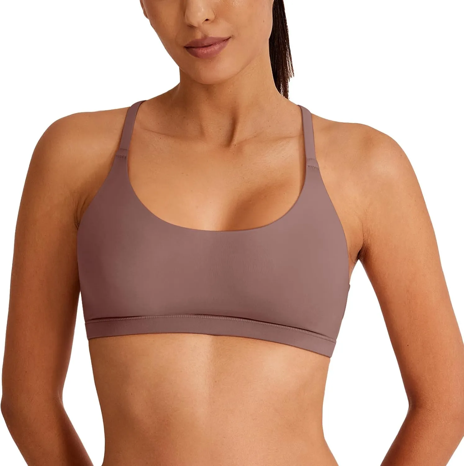 REORIA Women's Racerback Wireless No Padded Comfortable Sleep Bralettes Bras for Women