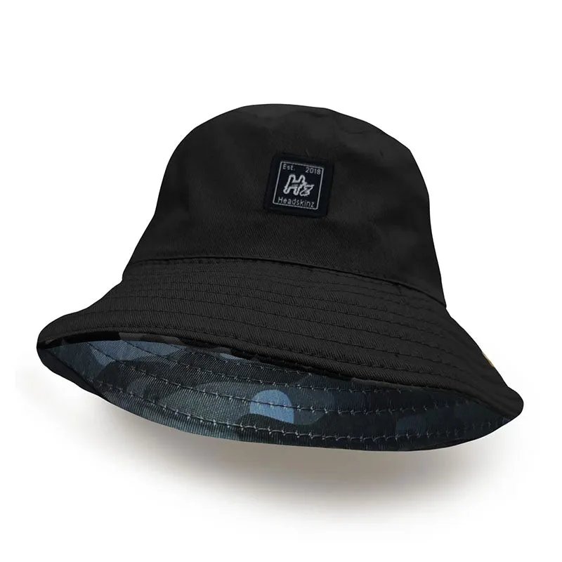 Reversible Bucket Hatz - Black DPNU by HEADSKINZ