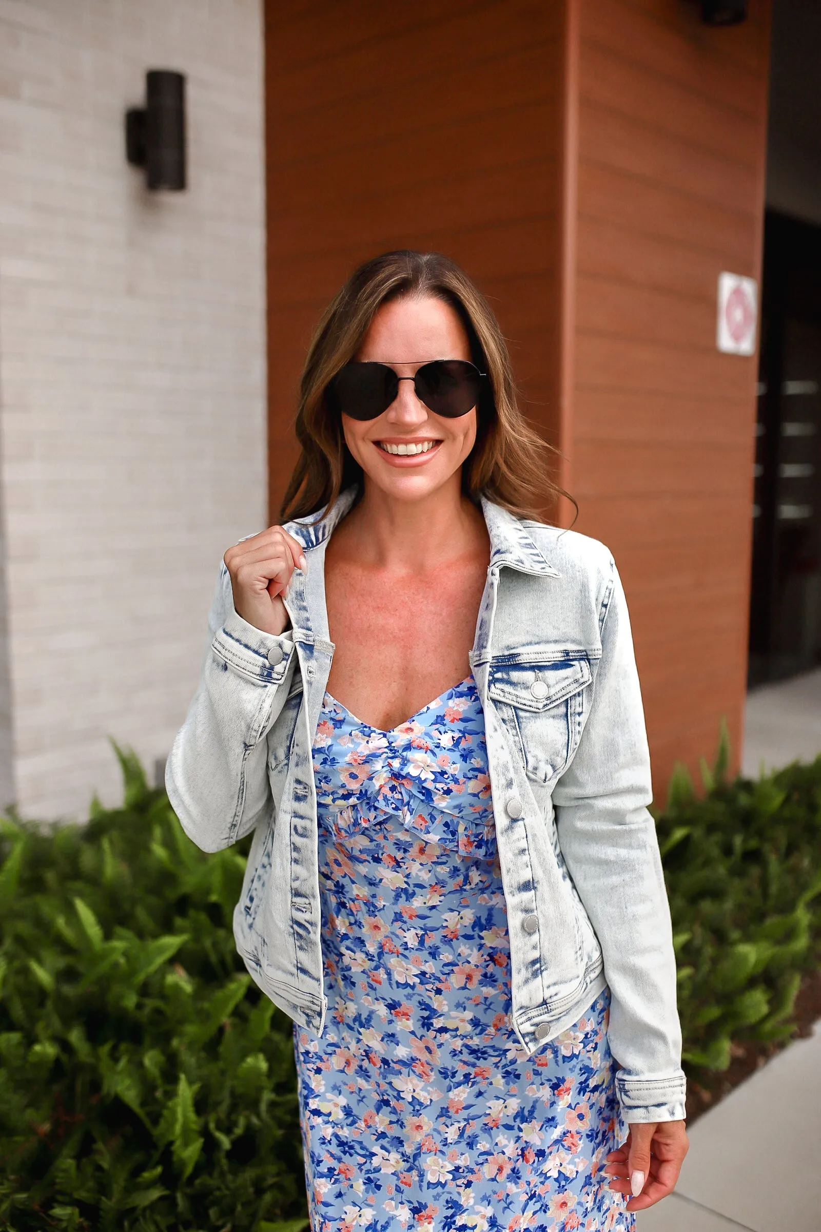 RISEN Button Up Washed Denim Jacket