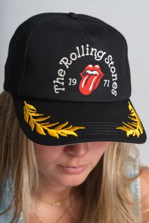 Rolling Stones club captain hat black