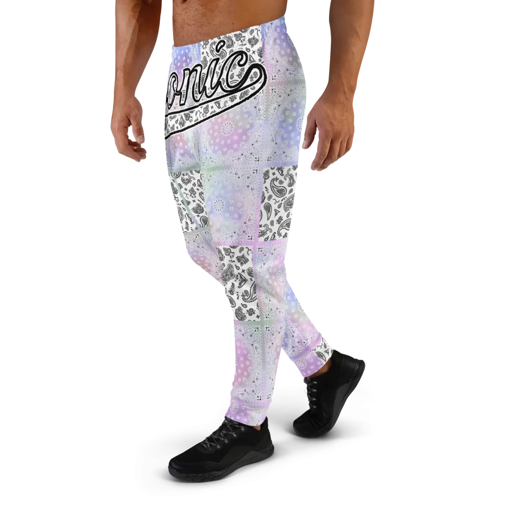 ROYAL ICONIC | Bandana Flag Patchwork Tie Dye Acid Wash Aether Pour Unisex Jogger Sweatpant HueMan Gang Color Cloud 1 Plum Dust