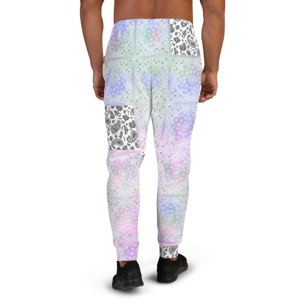 ROYAL ICONIC | Bandana Flag Patchwork Tie Dye Acid Wash Aether Pour Unisex Jogger Sweatpant HueMan Gang Color Cloud 1 Plum Dust
