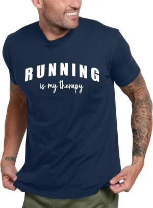 Running Shirts for Men Funny Runner Quotes T-Shirt Quick Dry Athletic Gym Active Tees Moisture Wicking Sport Tops