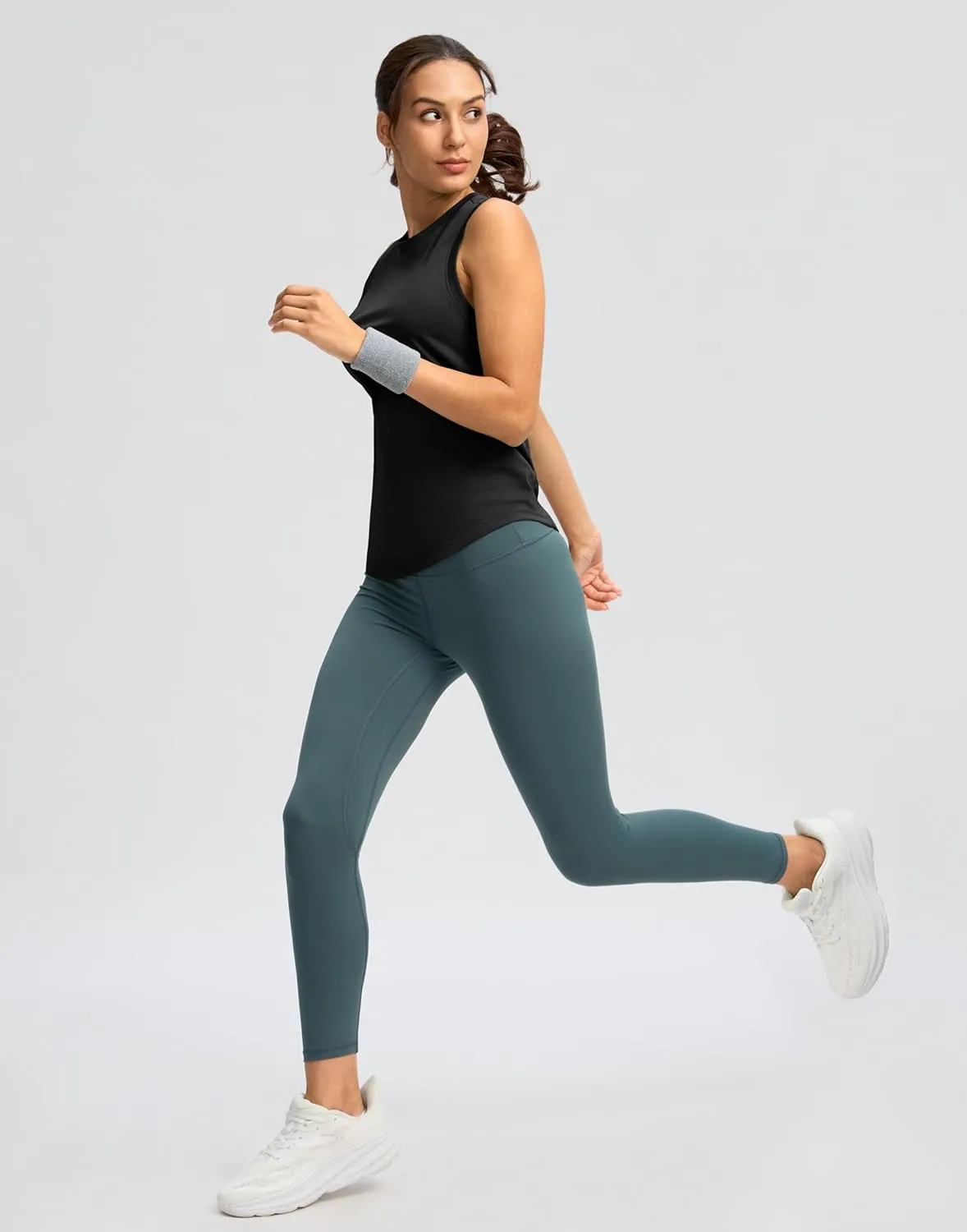 SANTINY Women's Sleeveless Workout Tops Lightweight Tennis Yoga Athletic Running Shirts Racerback Tank Tops for Women