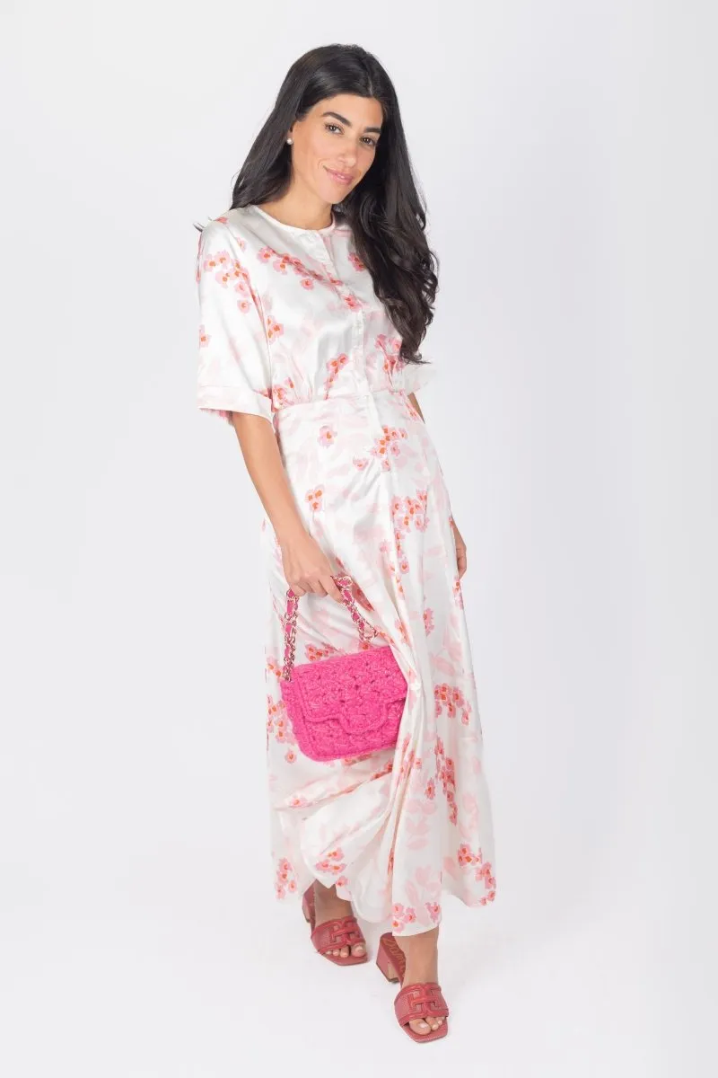SHANA DRESS (IVORY/PINK)