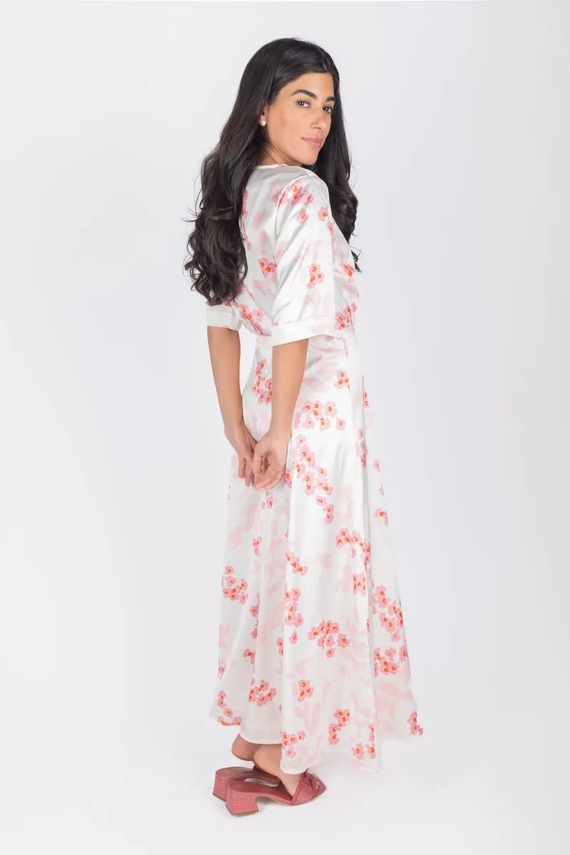 SHANA DRESS (IVORY/PINK)