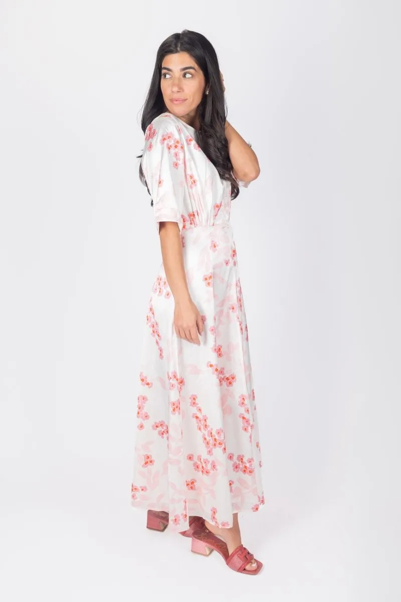 SHANA DRESS (IVORY/PINK)
