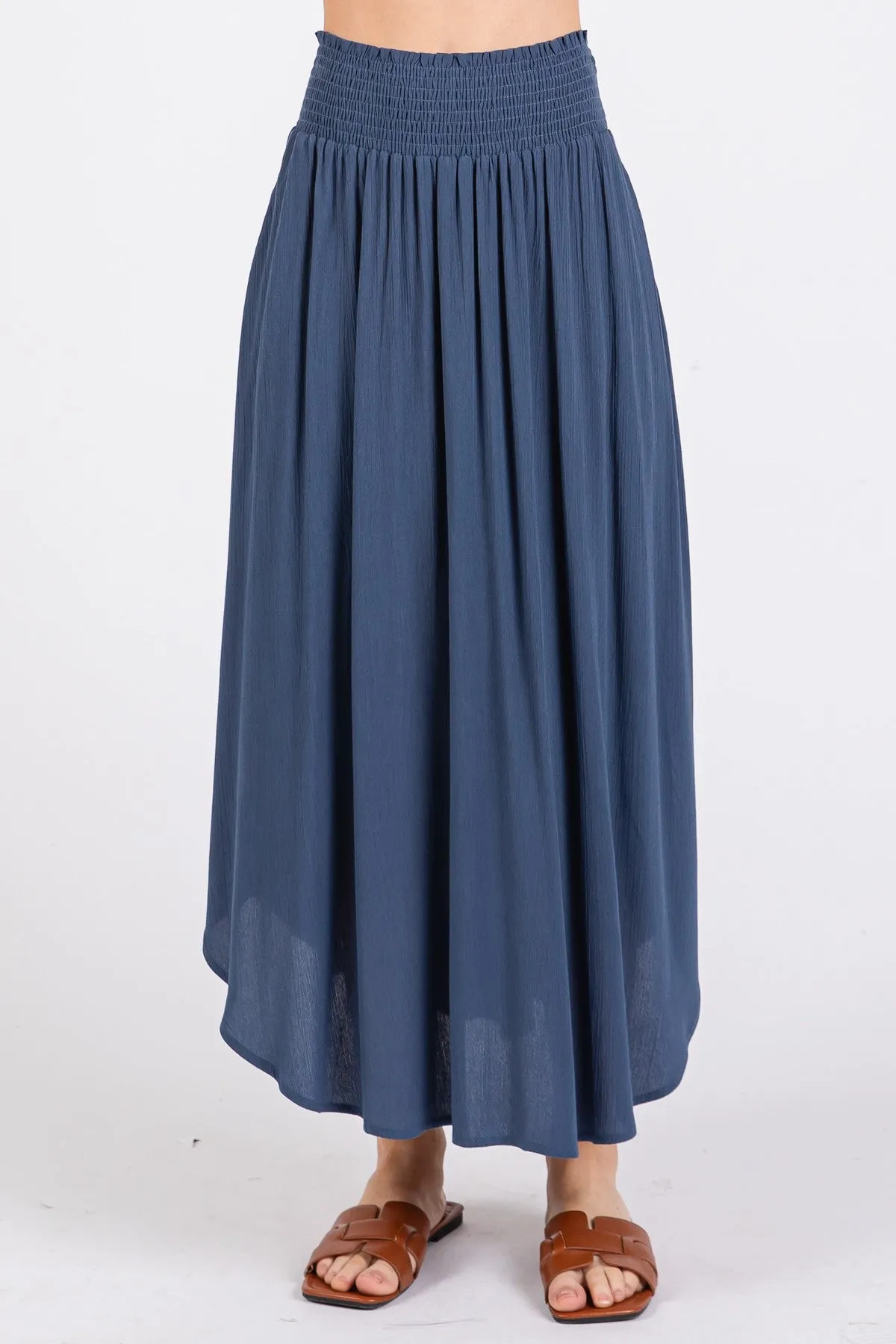 Smocked Flowy Skirt