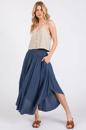 Smocked Flowy Skirt