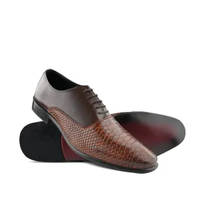 Snakeskin-Inspired Derby Shoes