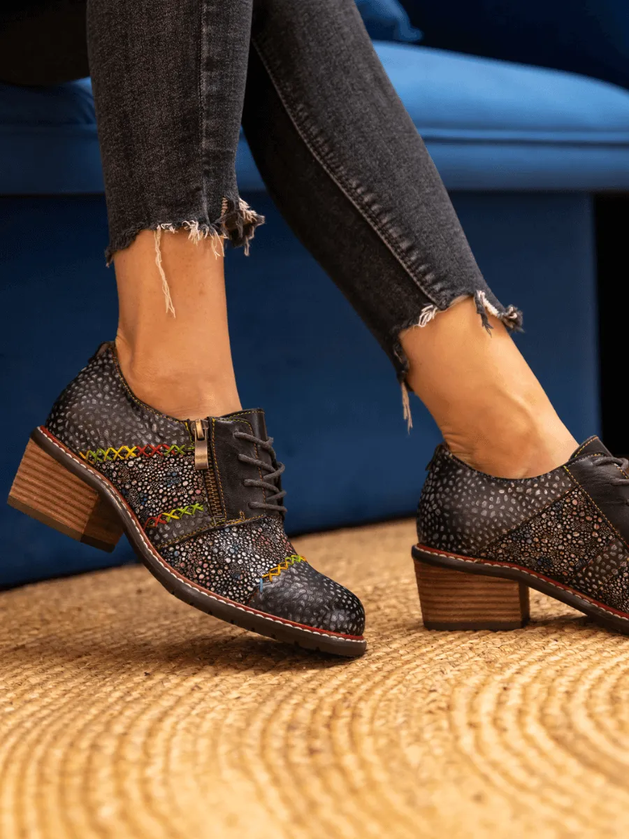 SOFFIA | JOCELYNN GALAXY LEATHER OXFORD