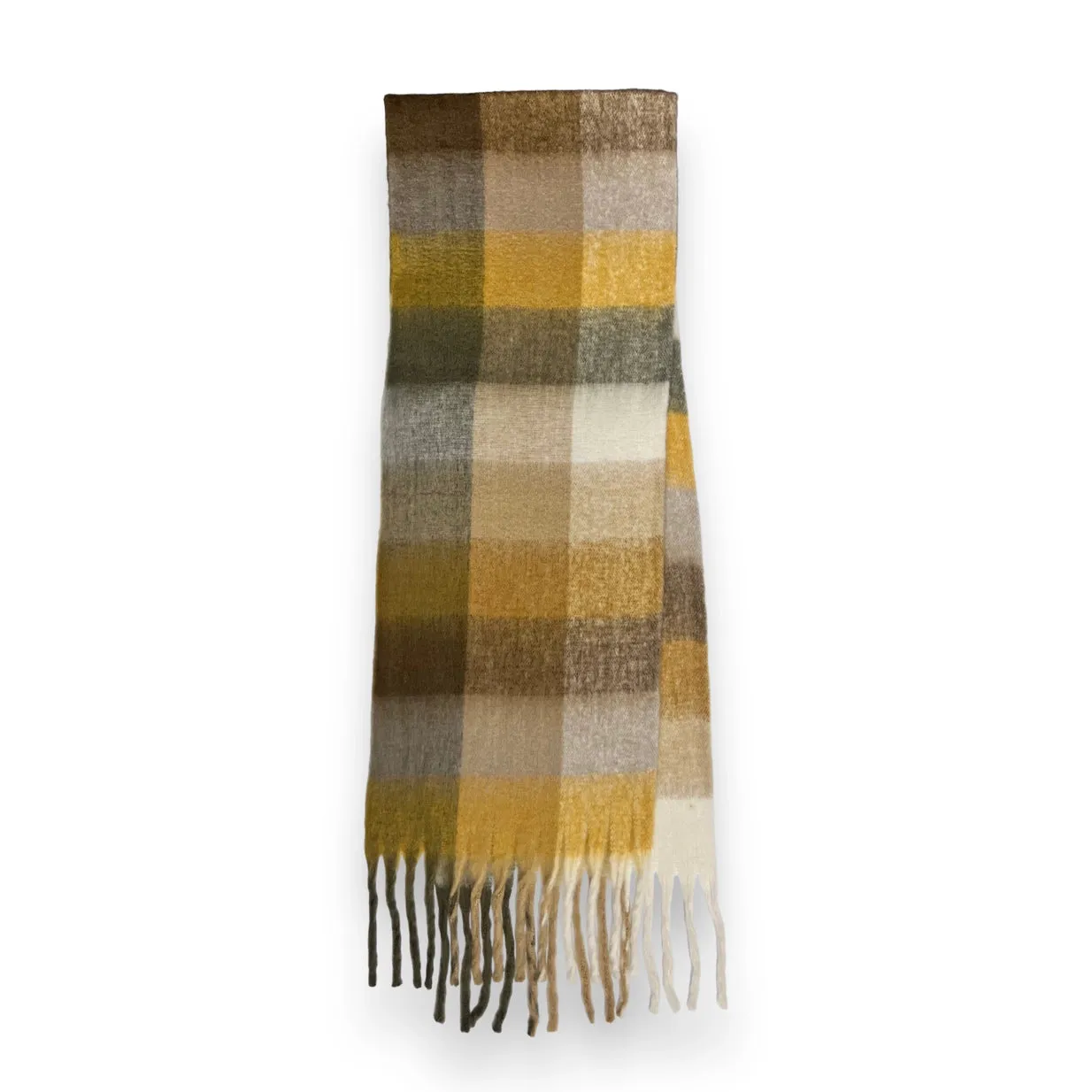 Soft Checked Blanket Scarf