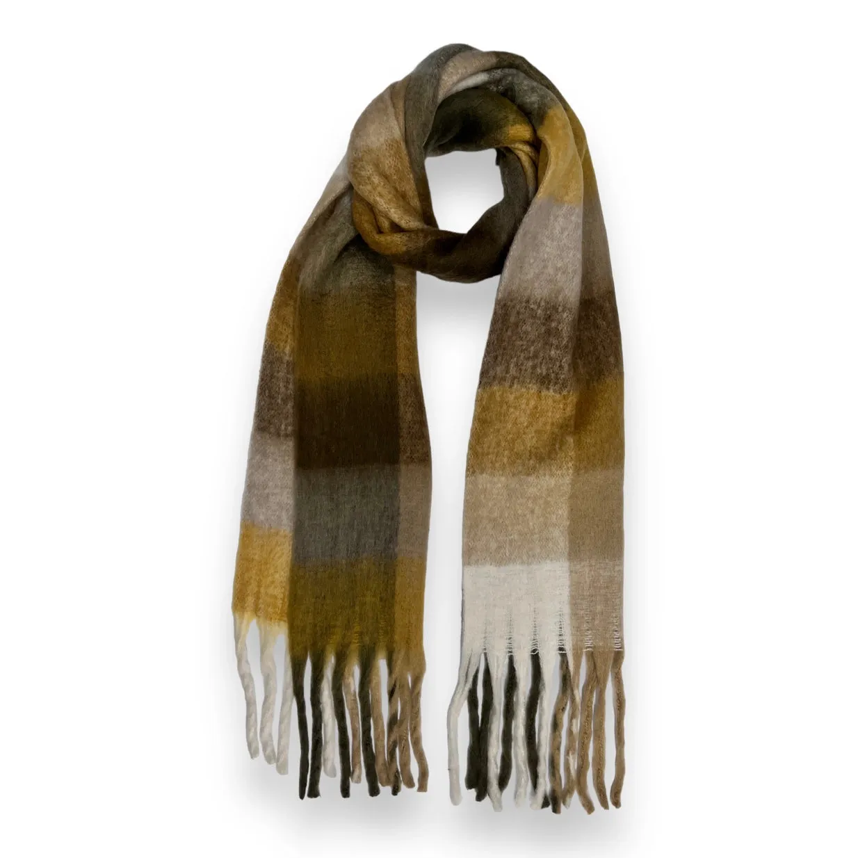 Soft Checked Blanket Scarf