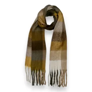 Soft Checked Blanket Scarf