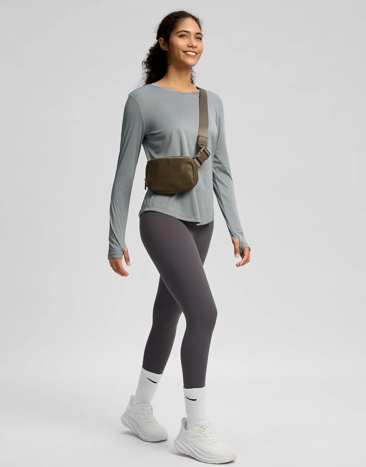 Soothfeel Lightweight Long Sleeve Workout Tops for Women Gym Running Athletic UPF 50  Sun Shirts Tees Moisture Wicking