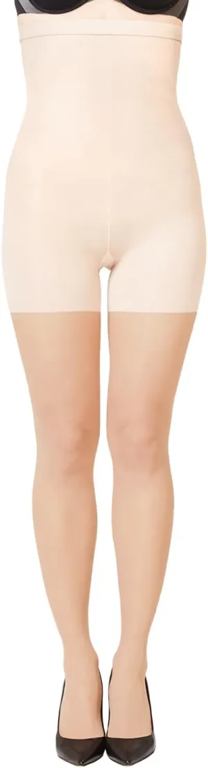 SPANXshape High-Waisted Mid-Thigh Sheers - Comfortable Tummy Control Shapewear - Sheer Pantyhose - No Visible Panty Lines