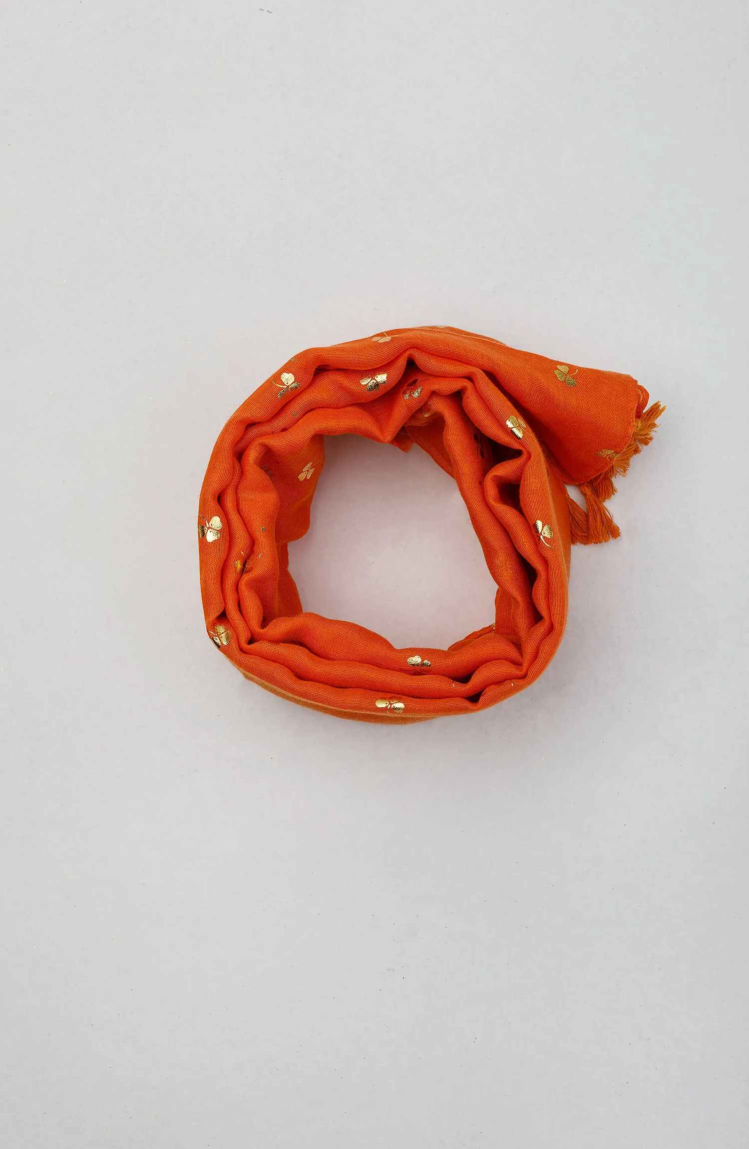 Stitched 1 Piece Dyed Cotton Scarf (WADC23W-1066)
