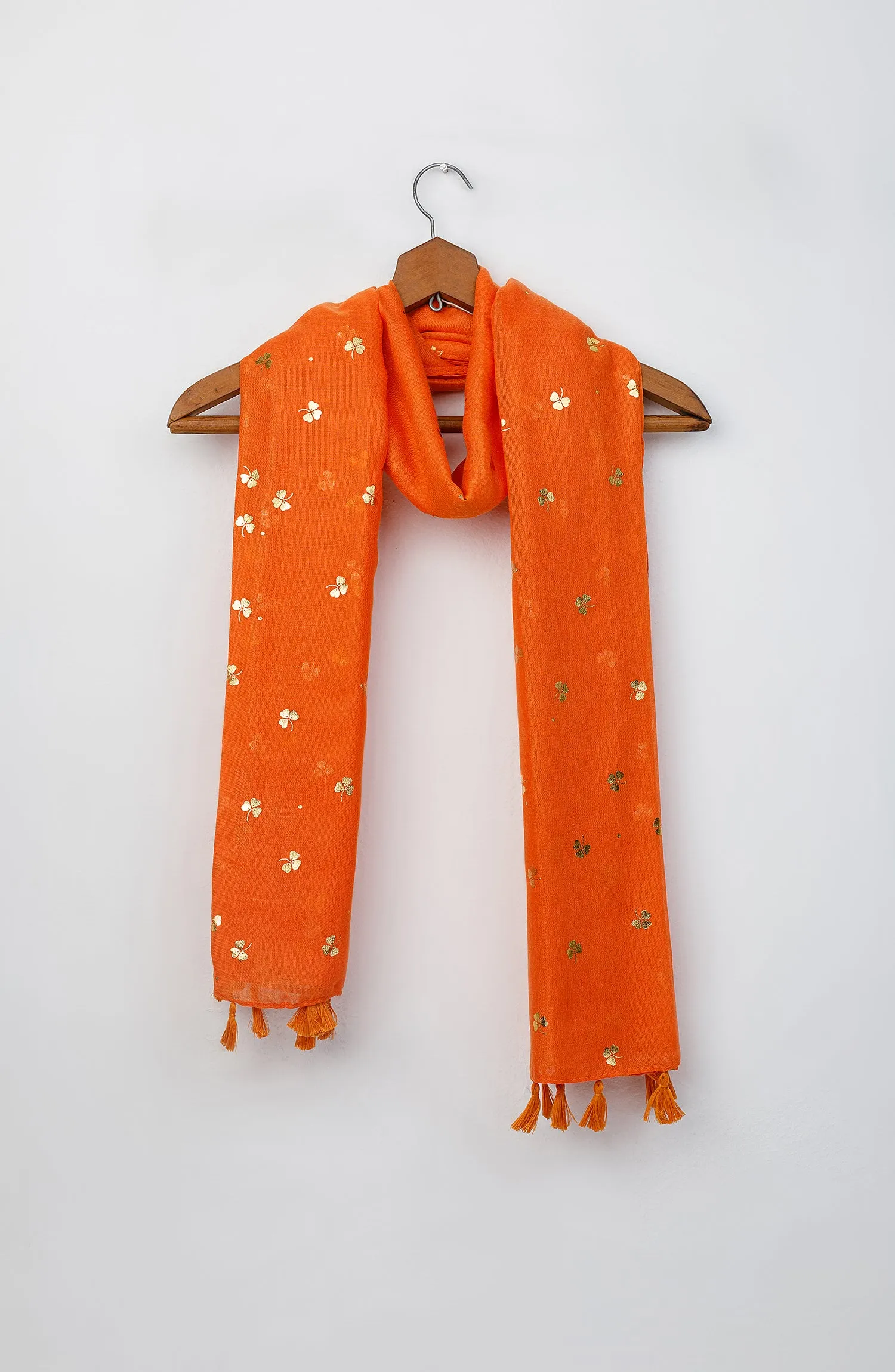 Stitched 1 Piece Dyed Cotton Scarf (WADC23W-1066)