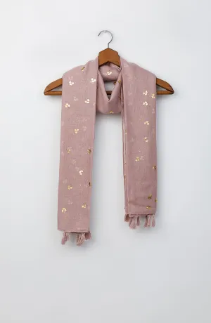 Stitched 1 Piece Dyed Cotton Scarf (WADC23W-1069)