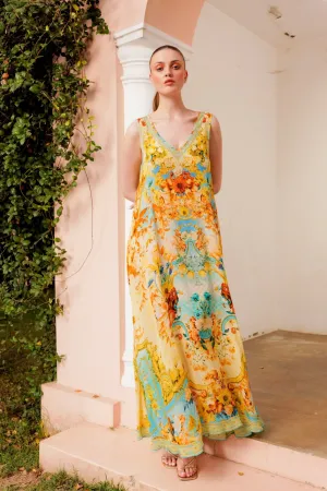 SUMMER GARDEN SLEEVELESS DRESS