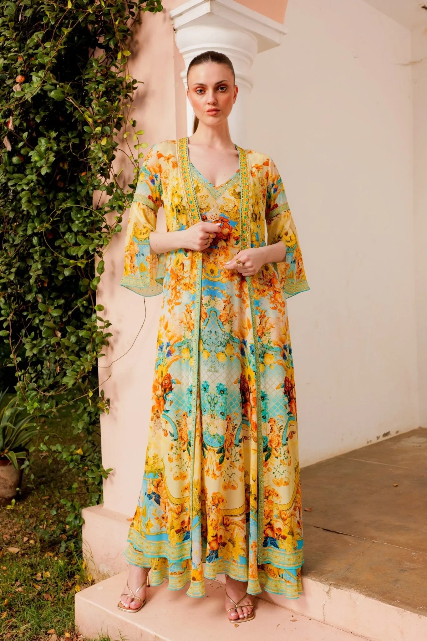 SUMMER GARDEN SLEEVELESS DRESS