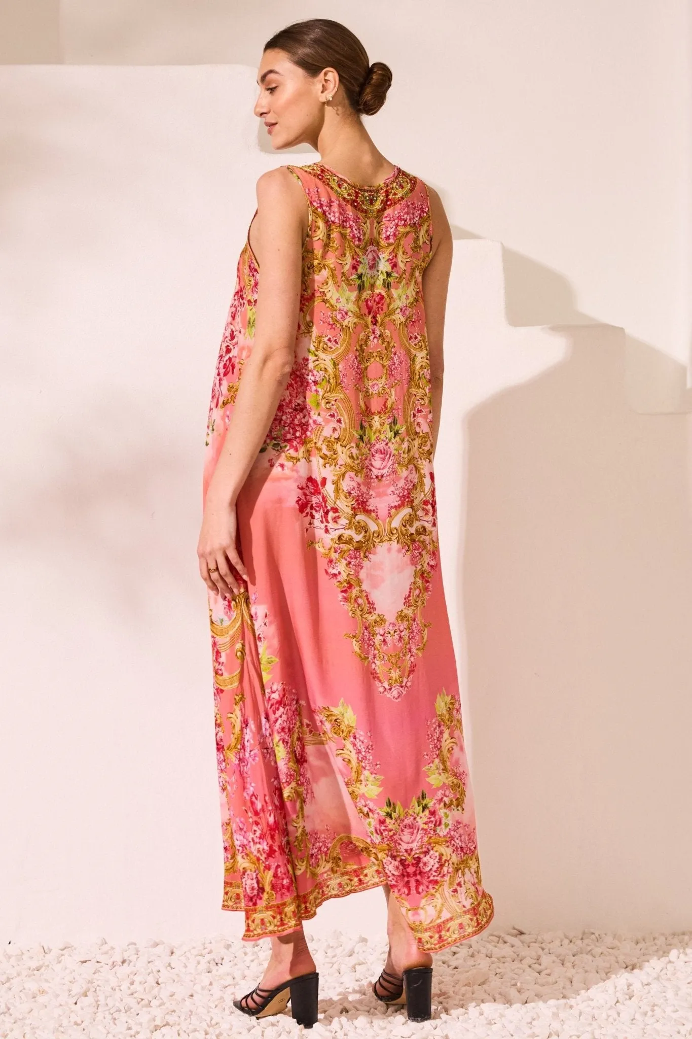 Summer In Pink Sleeveless Dress