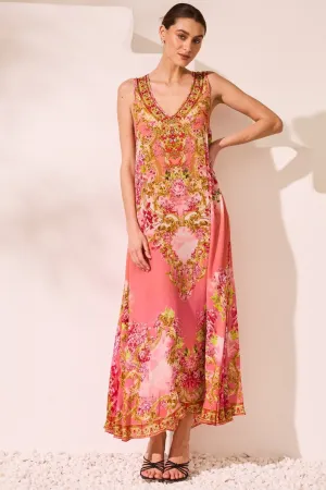 Summer In Pink Sleeveless Dress