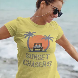 Sunset Chasers Palm Tree with Sunset Women's T-shirt
