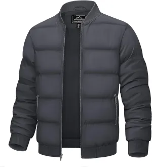 TACVASEN Puffer Jacket Men Quilted Mens Lightweight Jackets Water-Resistant Warm Padded Comfortable for Winter