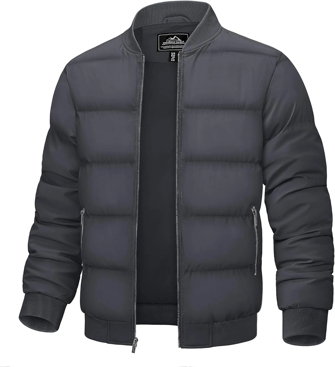 TACVASEN Puffer Jacket Men Quilted Mens Lightweight Jackets Water-Resistant Warm Padded Comfortable for Winter