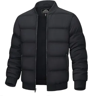 TACVASEN Puffer Jacket Men Quilted Mens Lightweight Jackets Water-Resistant Warm Padded Comfortable for Winter