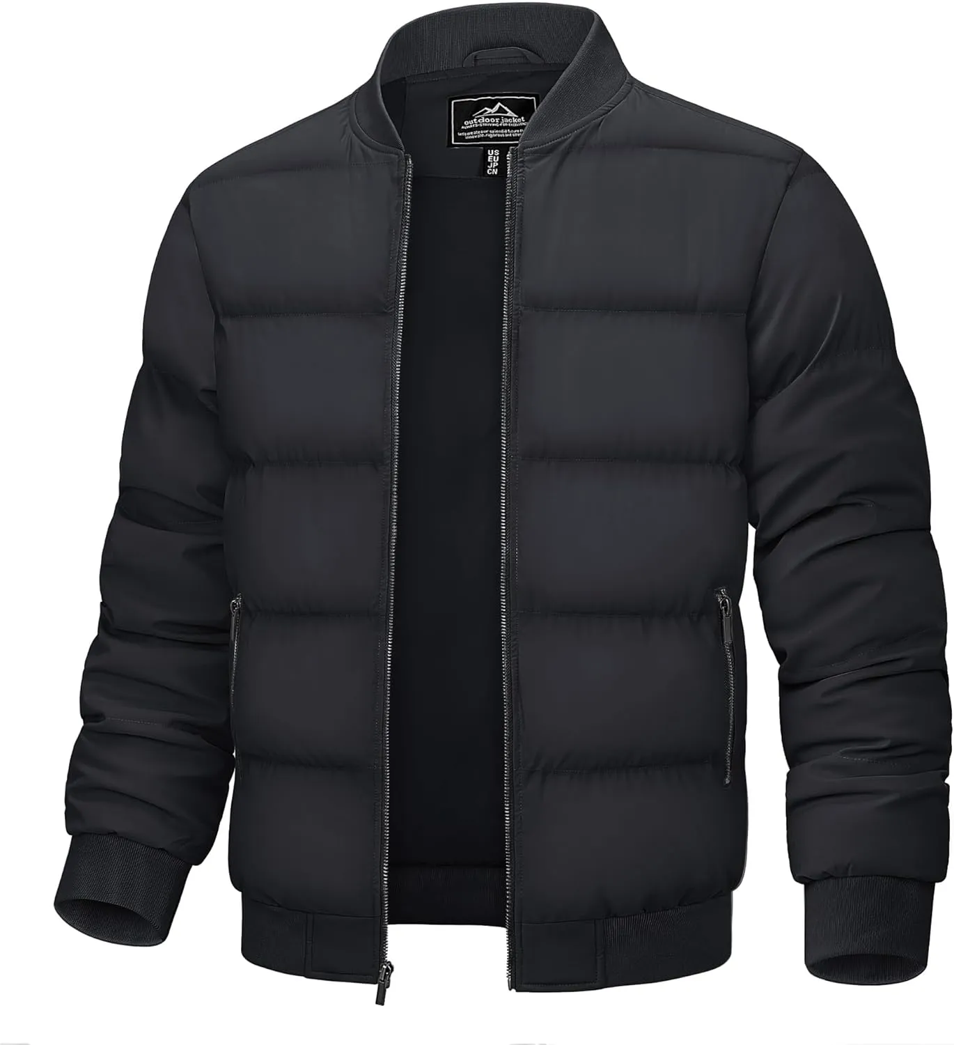 TACVASEN Puffer Jacket Men Quilted Mens Lightweight Jackets Water-Resistant Warm Padded Comfortable for Winter