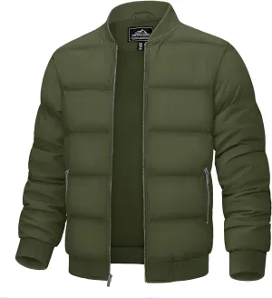 TACVASEN Puffer Jacket Men Quilted Mens Lightweight Jackets Water-Resistant Warm Padded Comfortable for Winter