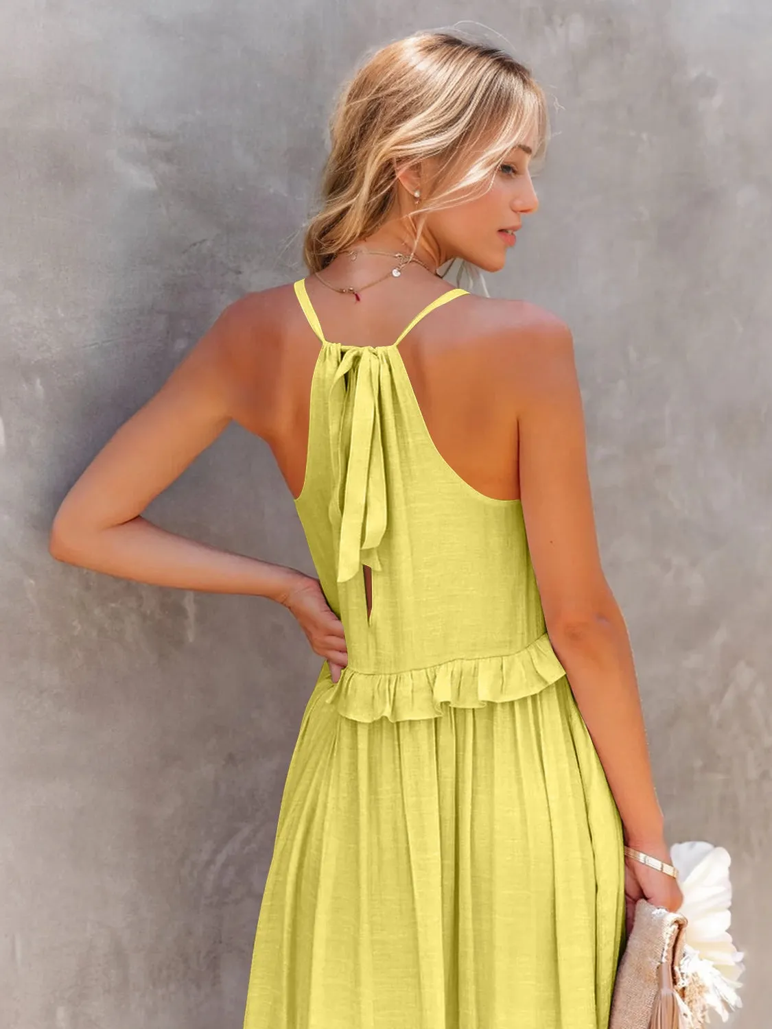 Take A Breath Tiered Maxi Dress with Pockets