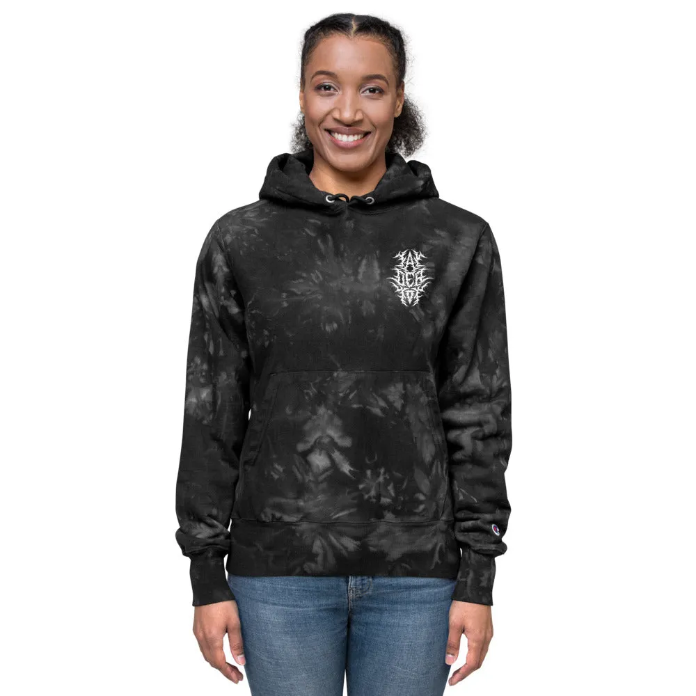 TayderTot Champion tie-dye hoodie