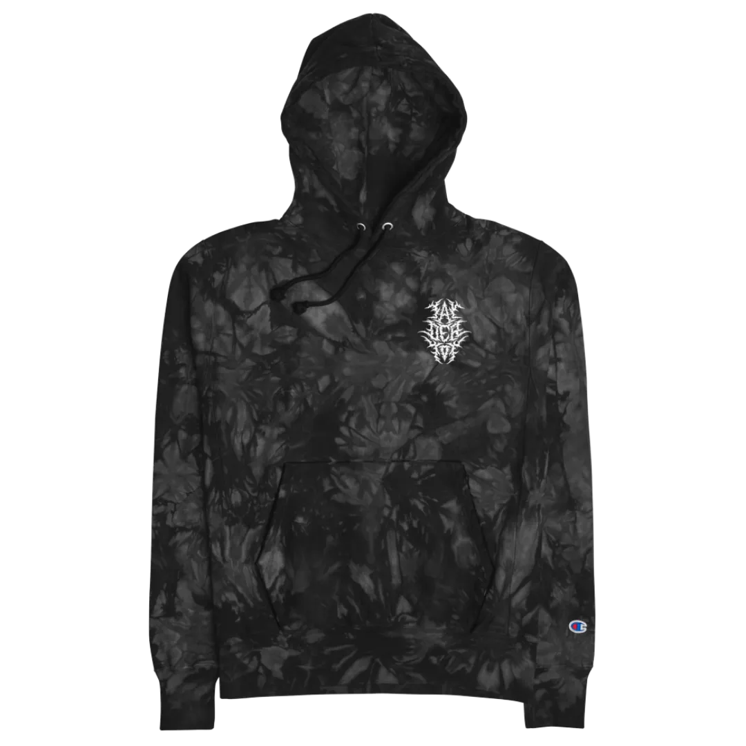 TayderTot Champion tie-dye hoodie