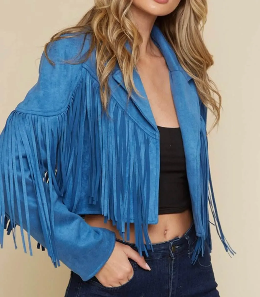 The Dutton Jackets : Suede Fringe Motto Jackets