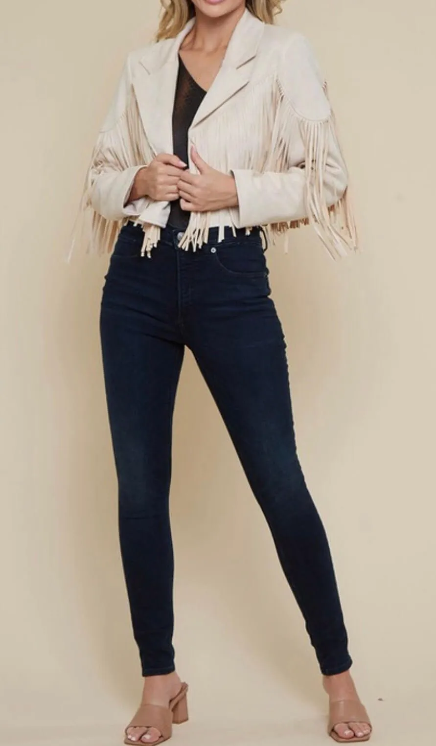 The Dutton Jackets : Suede Fringe Motto Jackets
