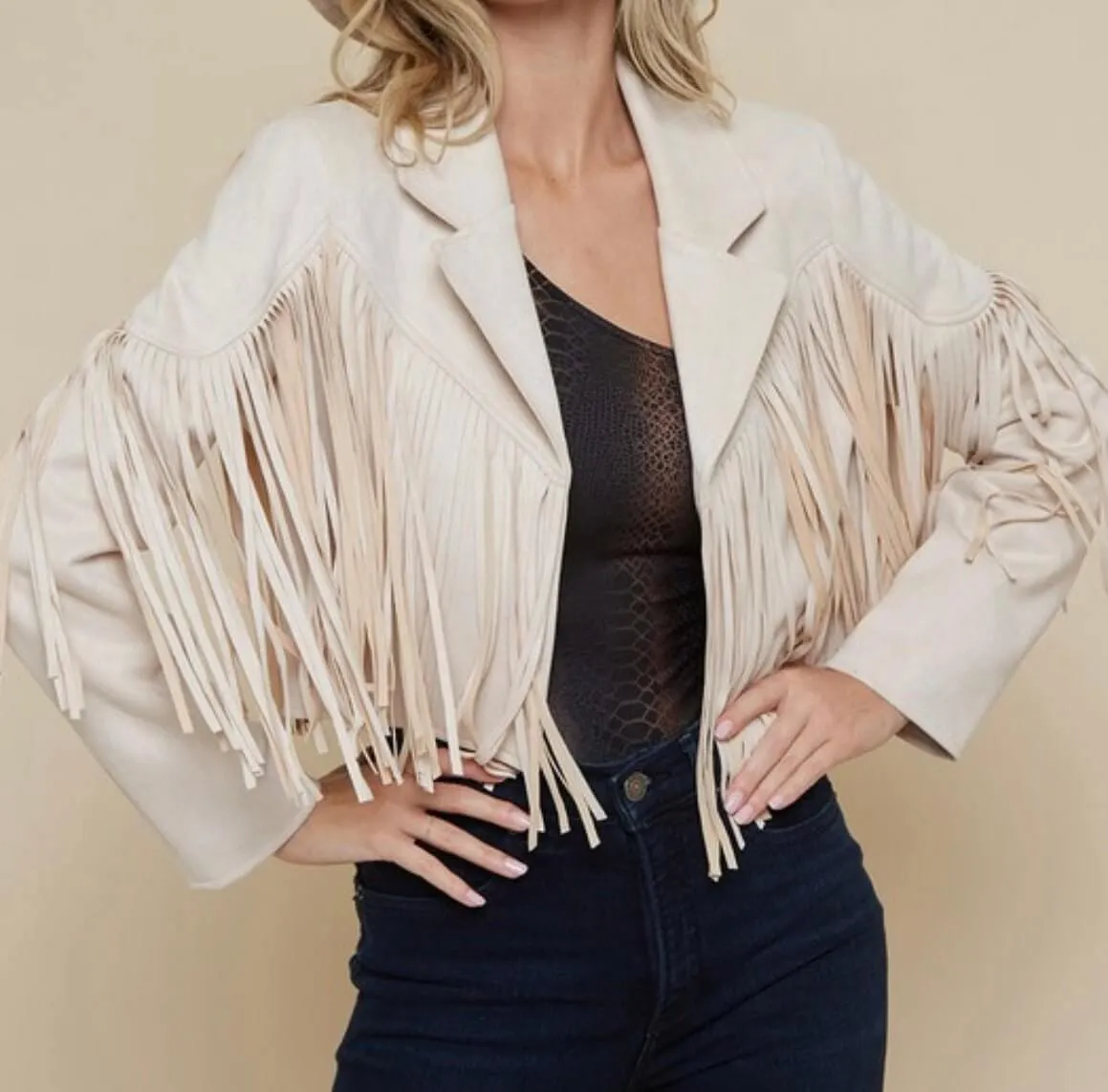 The Dutton Jackets : Suede Fringe Motto Jackets