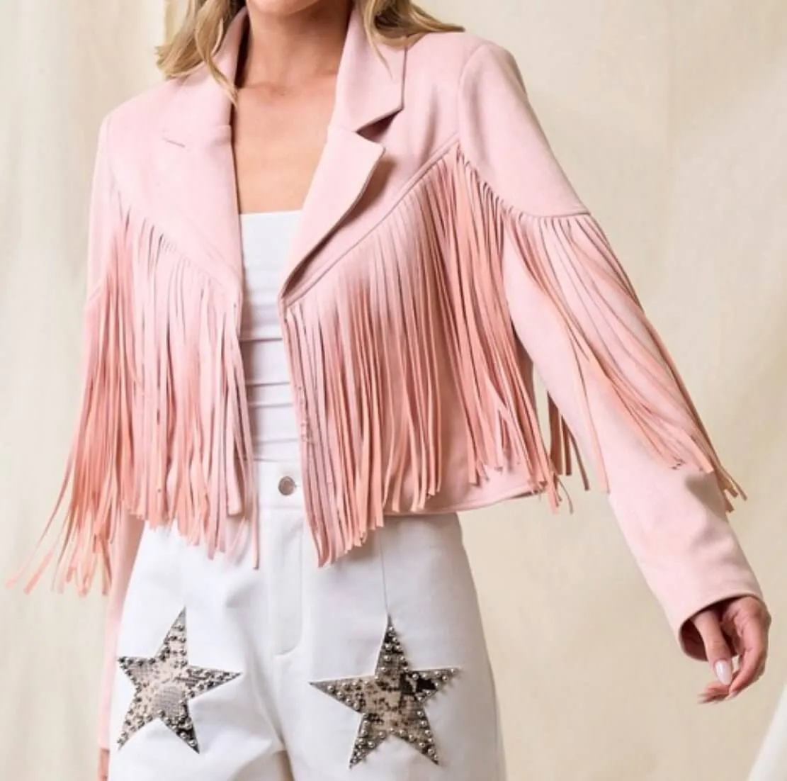 The Dutton Jackets : Suede Fringe Motto Jackets