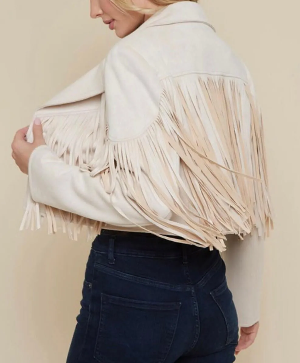 The Dutton Jackets : Suede Fringe Motto Jackets