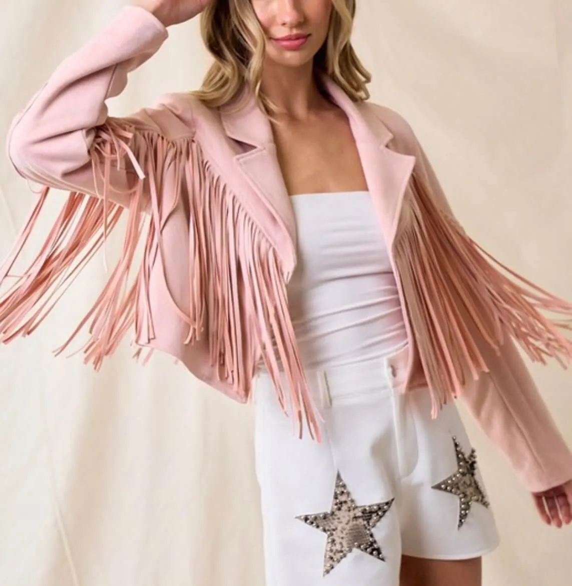 The Dutton Jackets : Suede Fringe Motto Jackets