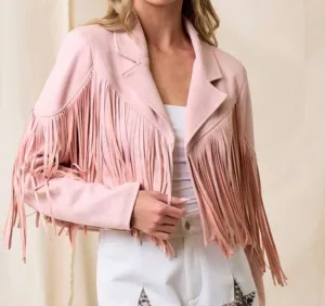 The Dutton Jackets : Suede Fringe Motto Jackets