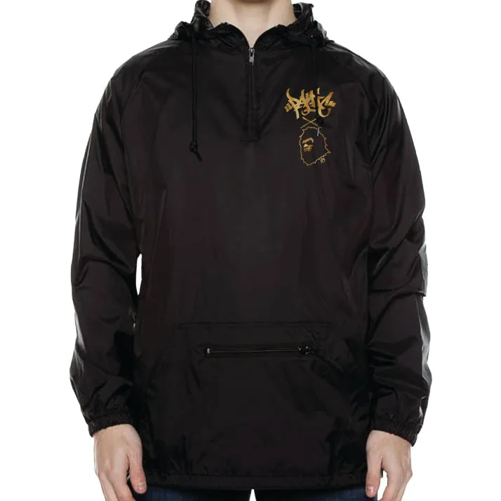 THE JUNGLIST HALF ZIP NYLON WINDBREAKER