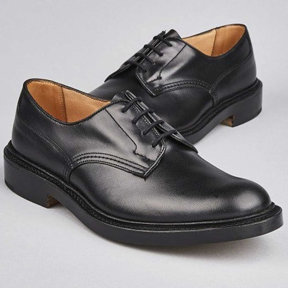 TRICKER'S Woodstock Shoes - Mens Dainite or Leather Sole - Black