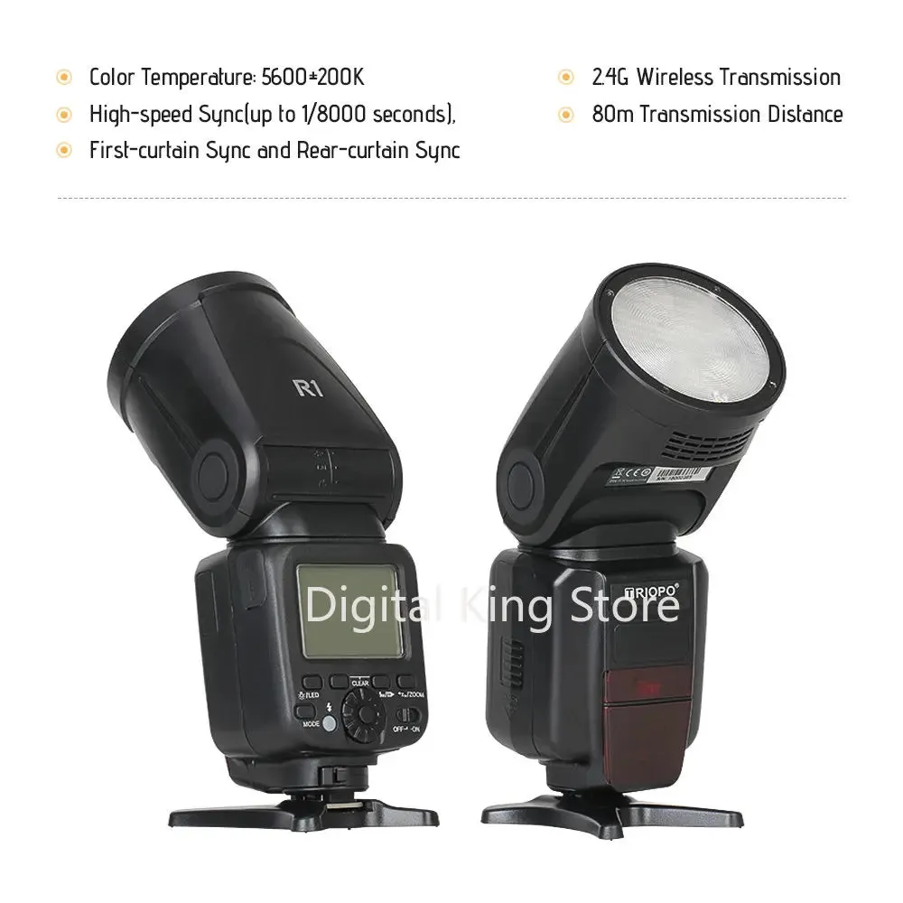 TRIOPO R1 Round Head Speedlite Flash Light