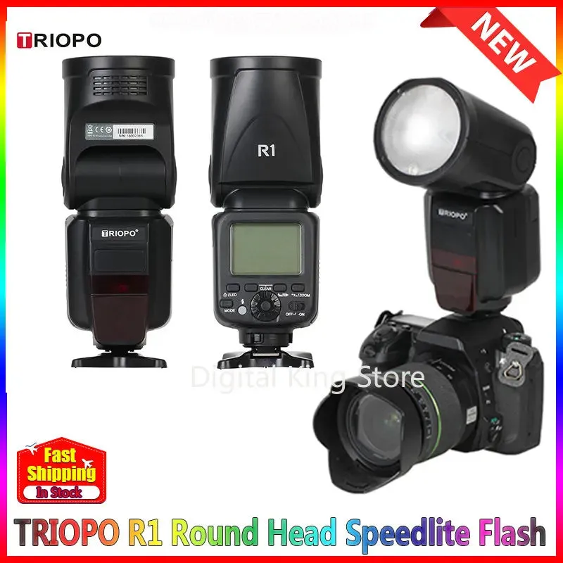 TRIOPO R1 Round Head Speedlite Flash Light