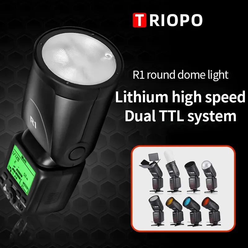 TRIOPO R1 Round Head Speedlite Flash Light