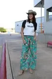 TURQUOISE WAGON PANT